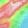 Provence topographic map, elevation, terrain