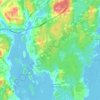East Chezzetcook topographic map, elevation, terrain