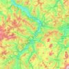 Landkreis Hersfeld-Rotenburg topographic map, elevation, terrain