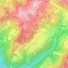 Leysin topographic map, elevation, terrain