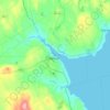 Belfast topographic map, elevation, terrain