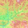 两当县 topographic map, elevation, terrain