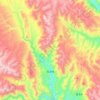 拉波镇 topographic map, elevation, terrain