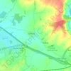 Hulcote and Salford topographic map, elevation, terrain