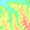 时中乡 topographic map, elevation, terrain