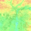 Albany topographic map, elevation, terrain