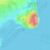 Santa Pola topographic map, elevation, terrain