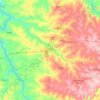 Jaú topographic map, elevation, terrain