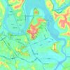 七里街道 topographic map, elevation, terrain