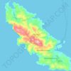Paxos topographic map, elevation, terrain