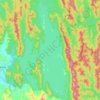 Pedu Lake topographic map, elevation, terrain