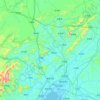 钦北区 topographic map, elevation, terrain