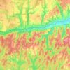 Zalalövő topographic map, elevation, terrain