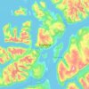 Kvaløya topographic map, elevation, terrain