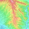 Ujué/Uxue topographic map, elevation, terrain