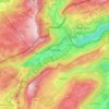 Vallorbe topographic map, elevation, terrain