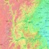 雅安市 topographic map, elevation, terrain