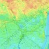 Buckingham Palace topographic map, elevation, terrain