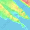 Vlašići topographic map, elevation, terrain