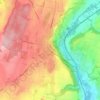 Cossonay topographic map, elevation, terrain
