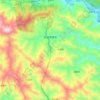 水田羌族乡 topographic map, elevation, terrain