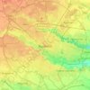 Bucharest topographic map, elevation, terrain