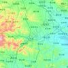 鲁山县 topographic map, elevation, terrain