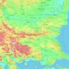 Bulgaria topographic map, elevation, terrain