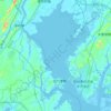 茅尾海 topographic map, elevation, terrain