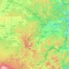 安图县 topographic map, elevation, terrain