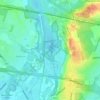 Denham Lock Wood topographic map, elevation, terrain