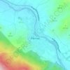 Përmet topographic map, elevation, terrain