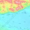 土默特右旗 topographic map, elevation, terrain