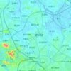 寮步镇 topographic map, elevation, terrain