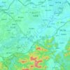 大朗镇 topographic map, elevation, terrain