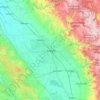 Fresno County topographic map, elevation, terrain