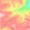 西河乡 topographic map, elevation, terrain