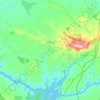 Portezuelo topographic map, elevation, terrain