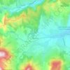 Chomérac topographic map, elevation, terrain