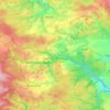 Güntersberge topographic map, elevation, terrain