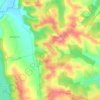 Bazugues topographic map, elevation, terrain