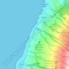 Napili-Honokowai topographic map, elevation, terrain