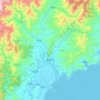 Hamhung-si topographic map, elevation, terrain