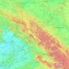 Ukrainian Carpathians topographic map, elevation, terrain