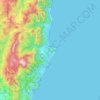 Kemer topographic map, elevation, terrain