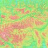 Niedere Tauern topographic map, elevation, terrain