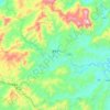 夏坊乡 topographic map, elevation, terrain