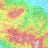 Cartago topographic map, elevation, terrain