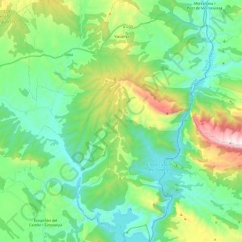 Viacamp y Litera/Viacamp i Lliterà topographic map, elevation, terrain