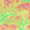 凤县 topographic map, elevation, terrain